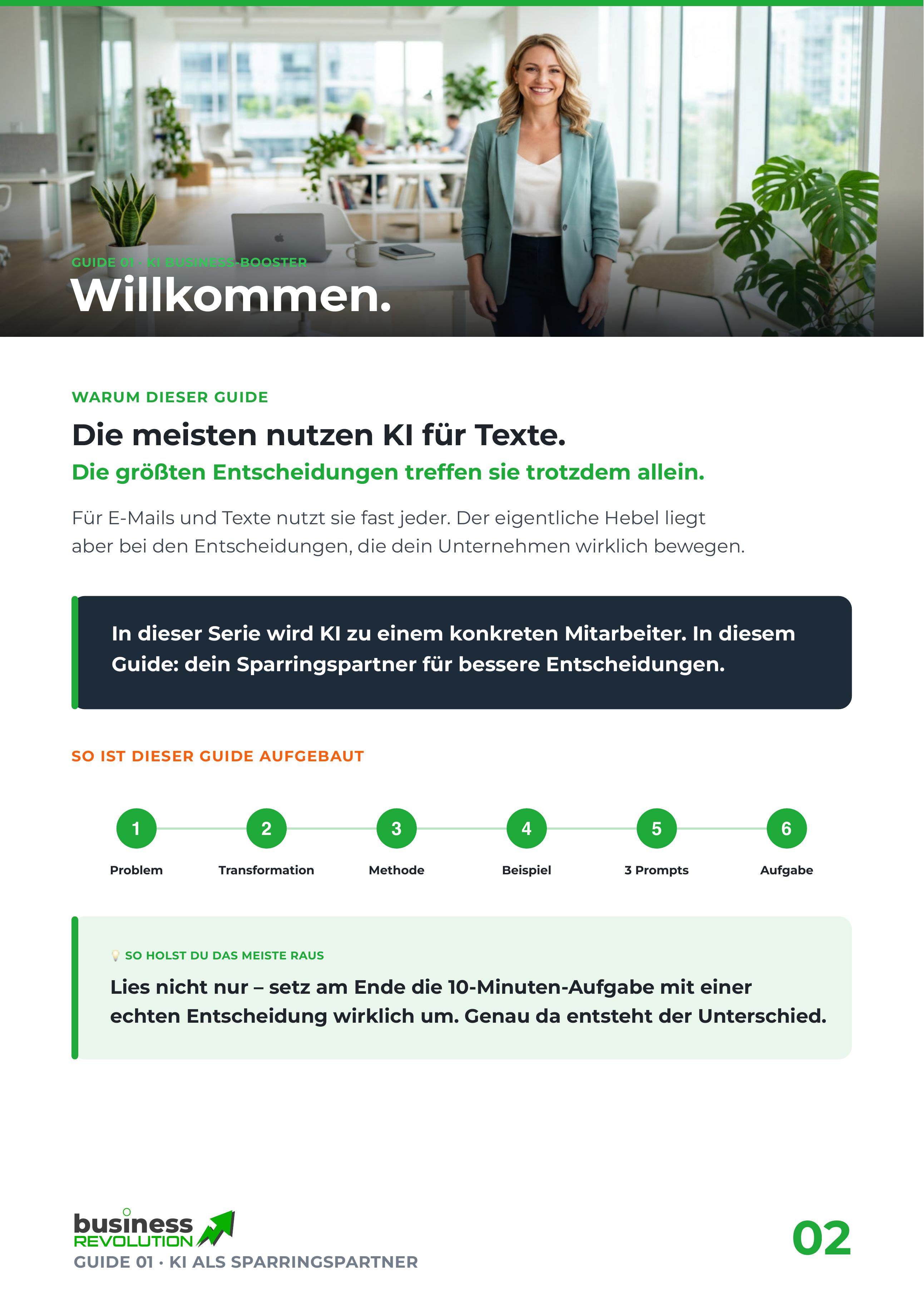 KI BUSINESS-BOOSTER – Aufbau und Einleitung