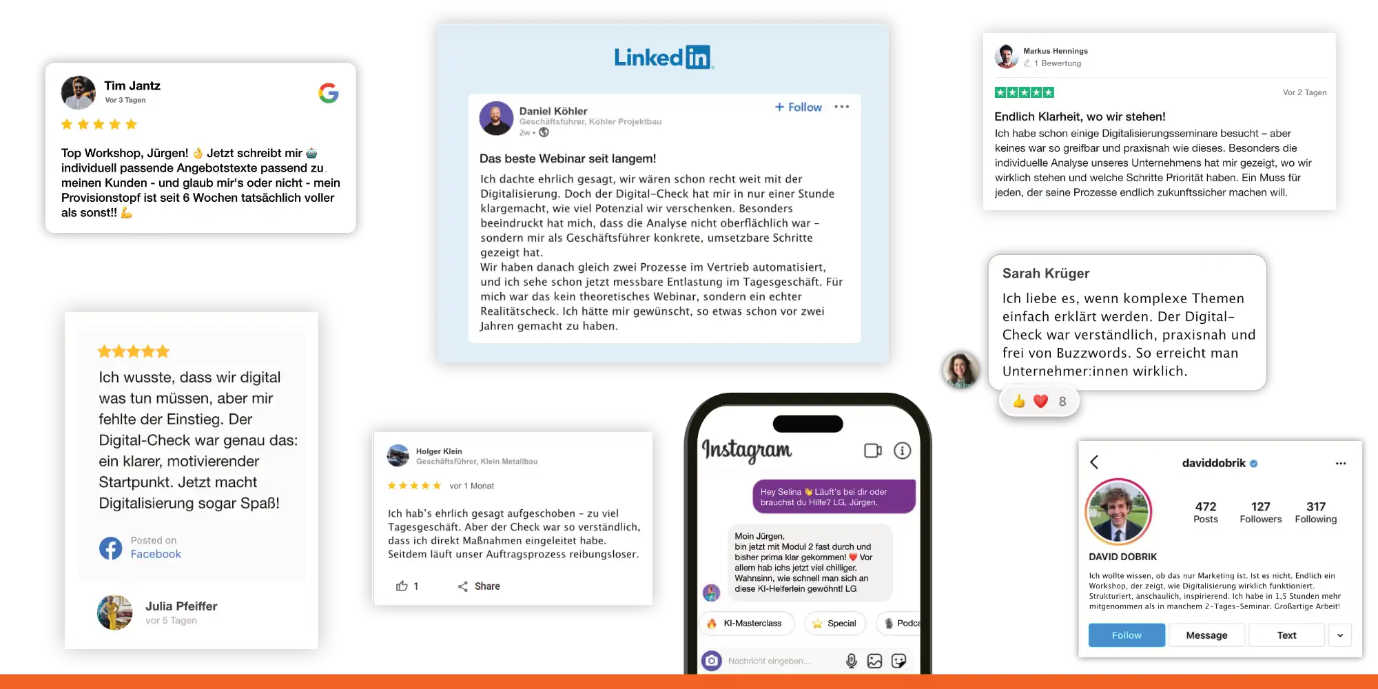 Kundenstimmen – Social Proof